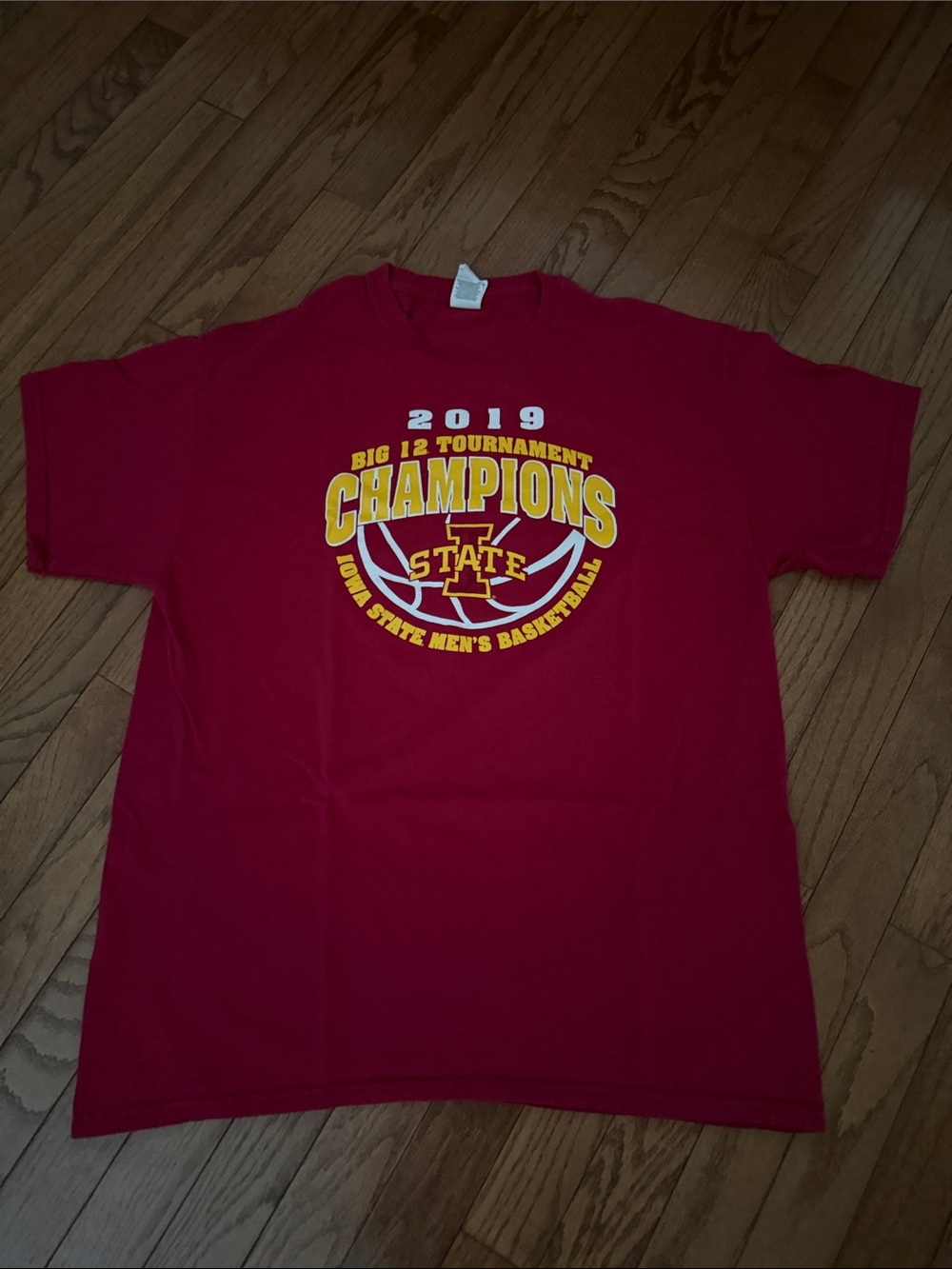 Red Iowa State 2019 Champions Graphic Tee